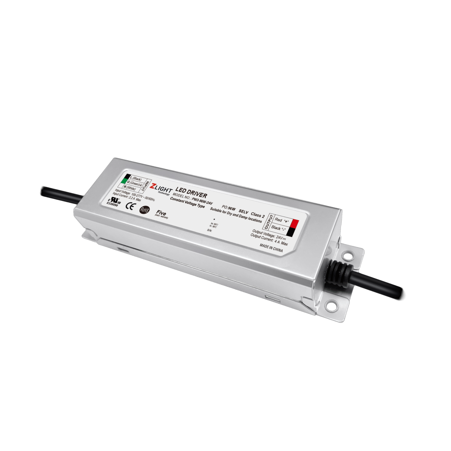 96W 24V LED Driver V3 – Zlight Technology