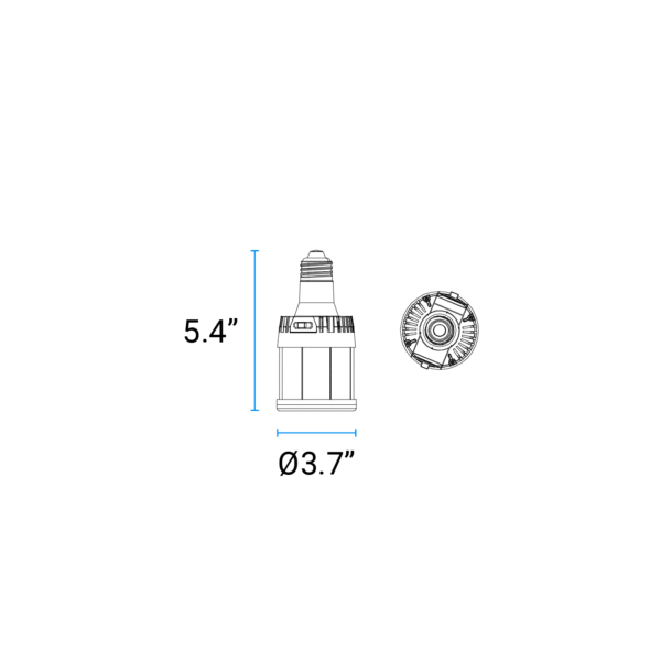 Wattage Adjustable CCT LED Corn Light – 35W - Image 4