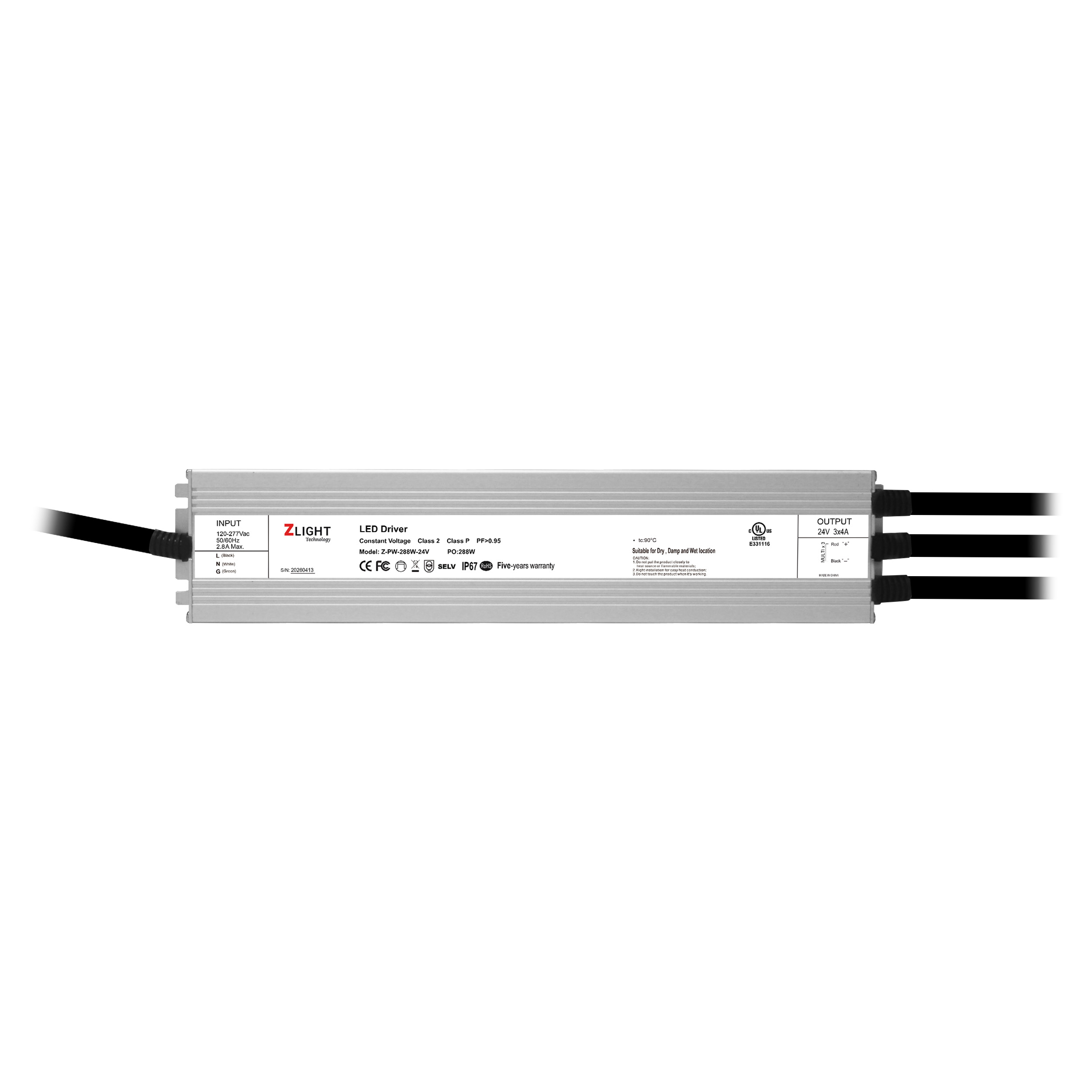 288W 24V Multi-Channel LED Driver